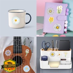 Mrotayi 55PCS Flower Stickers Colours-6