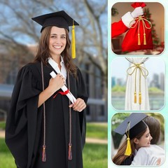 Rainbow Graduation Cord Rayon Braided 2026 68 Inch Polyester Yarn Honor