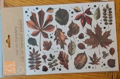Lot Of 16 Crafter’s Square Rub On Transfers Numbers Alphabet Leafs Pumpkins Sea
