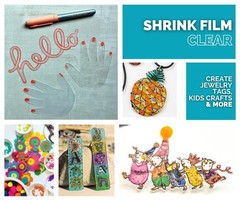 Grafix Shrink Film – Clear Transparent 8.5″x11″ Sheets, 8.5″x11″, CLEAR