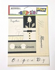 Pebbles Inc Wedding Sampler Cardstock Stickers Tidbits Words, Bride Groom Quotes