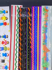 Mrs. Grossman’s Design Lines Border Sticker Lot Sheets Vintage 1997 Rare Pattern