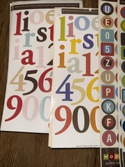 Huge Lot Scrapbooking Letters And Numbers Bo Bunny Me And My Big Ideas 80 Pages