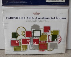 25 Days of Christmas Cardstock Cards Advent Countdown Scrapbook Journaling