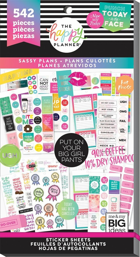 The Happy Planner Value Pack Stickers – SASSY PLANS – 542 pcs