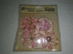 Petaloo Floral Embellishments «Wild Blossoms Paper Flowers» 4 pc PINK 1479-130
