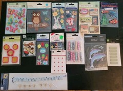 Lot of 42 Scrapbook and Papercrafting 3D Embellishments – Various Brands