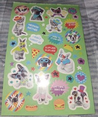 Funny Dog And Cat Sticker Sheet