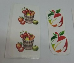 Thanksgiving Autumn Pumpkin Apple Stickers Table Cards and Greeting Card Set