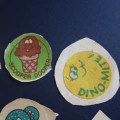 Vtg 80s Trend Scratch & Sniff Sticker Lot- Scented Smelly Gum Drop Fun Reward!