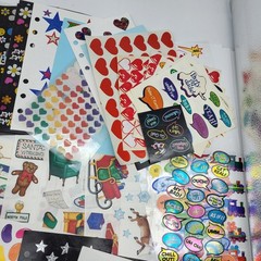 Huge collection of sticker sheets some used mixed themes scrapbook craft