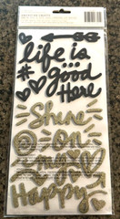 Thickers~GOOD THINGS Stickers~Glitter Foam Phrases~Quick Ship!! Really Cute!