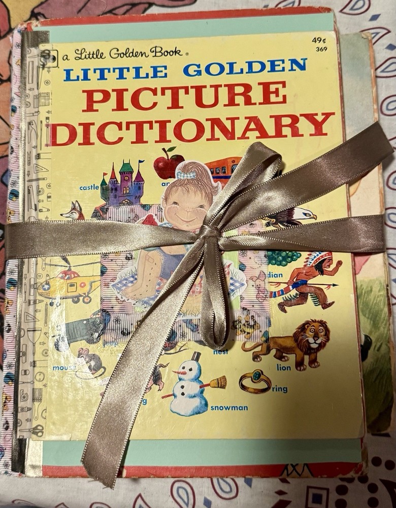 Little Golden Book Picture Dictionary Junk Journal