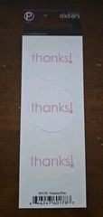 Pebbles Inc. Duplicates cardstock stickers~ Pink ~ thanks! ~ Scrapbooking Crafts