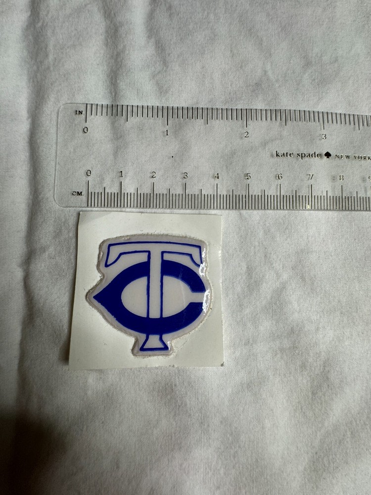 Vintage 1980’s Minnesota Twins Baseball Team Logo Scrapbooking Puffy Sticker