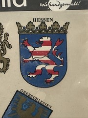 Stickers Sheet Coats Of Arms Of Various German States And Cities Sealed