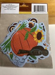 VTG 4X 90s Forget Me Not Thanksgiving Fall Decorations Honeycomb Tabletop & Wall