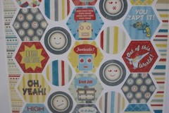 BBP ~ Bazzill Basics Robot and Phrase Stickers Scrapbooking Journalling Crafts