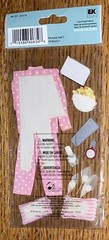 RARE Jolees Pajama Party Sleepover Movies Popcorn Nail Polish Scrapbook Stickers