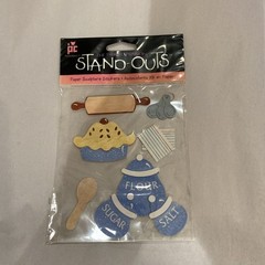 Provo Craft The Third Dimension Stand-Outs Sweet As Pie Paper Stickers (MM)