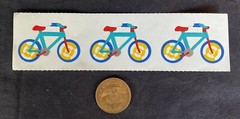 8 Strips LOT Vintage 1990 Mrs Grossman`s Bicycle Bike Stickers – Retired