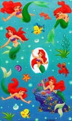 Maxi PRINCESS ARIEL – The Little Mermaid Sandylion Stickers *VINTAGE*