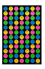 Assorted Colorful Stickers Standard Glossy 4 Sheets by American Greeting