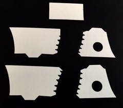 Tim Holtz Village Die Cuts * Village Manor * Black or White Cardstock * One Set