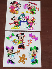 8 vintage Sandylion Christmas Mickey Minnie Donald Daisy Goofy Baby Mods Prisma