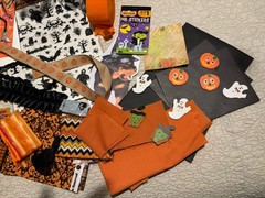 Halloween Theme Inspiration Junk Journal Scrap Lot