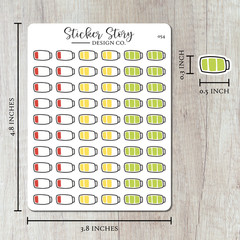 Energy Battery Tracker Stickers
