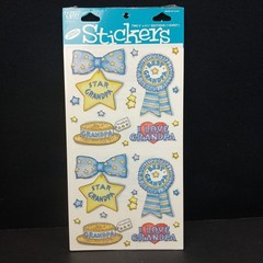 Frances Meyer Stickers Grandpa 2110-119 New 1 Sheet 2 Best Love Star Pastel