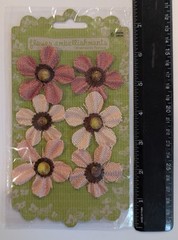 Prima Marketing Homespun Bittles Burlap Flowers Scrapbooking Embellishments