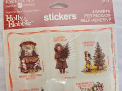 Lot of 7 NOS 1989 Holly Hobbie Sticker Sheets 4PACK – 48 Stickers Per Pack