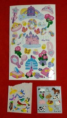 Vintage 90s/00s Sandylion Stickers Lot Princess, Farm Animals, Birds