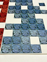 Vintage Scrapbook Alphabet LOT – 9 Sets of Square Shaped Letters/Numbers