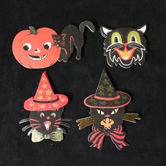 Anna Griffin CREEPY HALLOWEEN Stickers with Sentiments- 35 pcs total