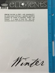WINTER CLEAR SHEET Aprox.5-1/4″x 6-3/4″Daisy D’s•Elements•Christmas Snow•Holiday