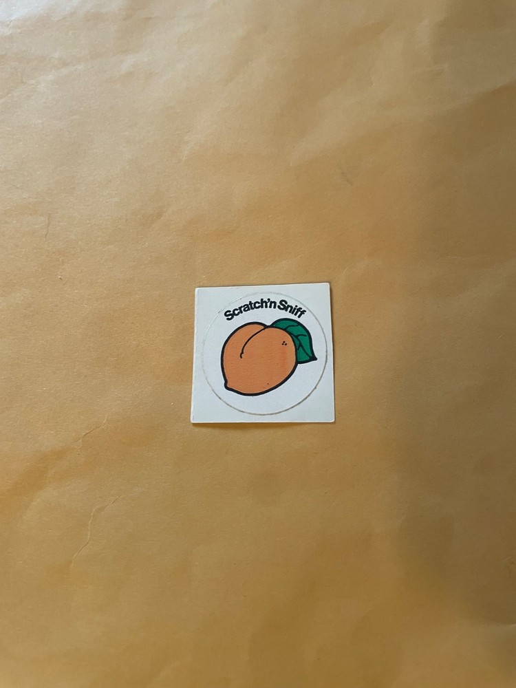 Vintage 1980s 3M Peach Sticker