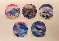 VTG 2009 Christen Riese Lassen Smile Makers Stickers Lot of 5 2.5 x 2.5 Inches