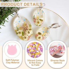 Fake Sprinkles, 50G Resin Faux Sprinkles, Purple/Pink/White/Yellow