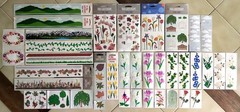 Large Vintage Lot of MRS. GROSSMAN’S Stickers: Flowers, Herbs, Trees, Landscapes