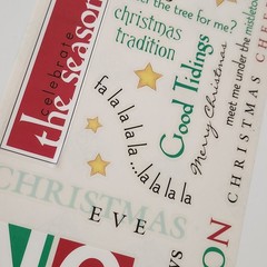 NEW Lot CHRISTMAS HOLIDAY Scrapbooking Borders Words Cardstock Stickers Alphabet