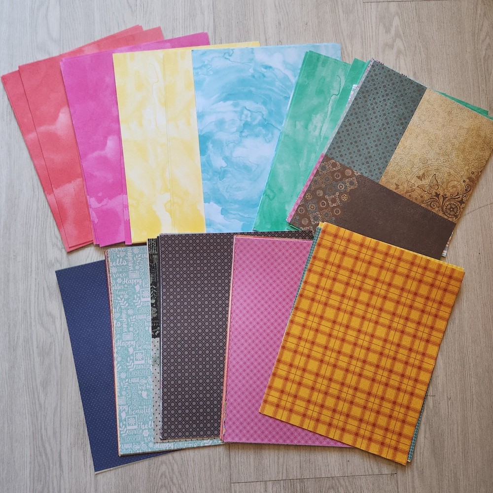 Lot of Scrapbooking Pages 8.5 x 11 Inches