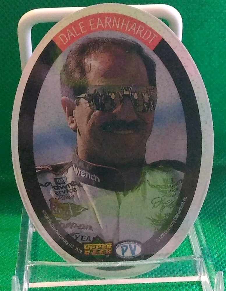 Vintage Stickers NASCAR Dale Earnhardt Smiling Portrait Sticker Upper Deck VTG