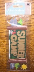 RARE Lot Of 2 Jolees SUMMER CAMP CAMPING FIRE S’mores Hiking Adventure Scrapbook