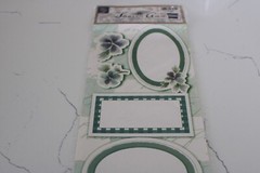 Die Cuts With A View Sharon Ann Collection Journaling Frames Green Garden Crafts
