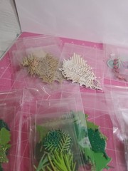 Foliage Leaf Holiday Die Cut and Paper Punch Embellishments Mixed Lot 200+ Pcs