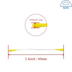 HAHIYO 700Pcs 2mm Yelbow Matte Double 2mm-Matte Yelbow-700Pcs,