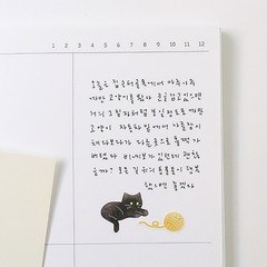 Kawaii Black Cat Deco Stickers Planner Diary Journal Scrapbook Craft Stationery